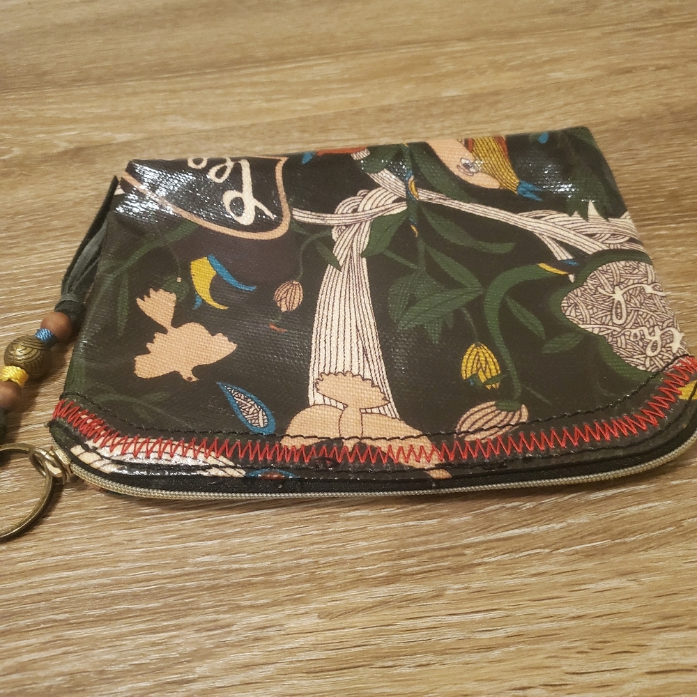 🔥THE SAK | SAKROOTS Peace Doves Coated Canvas Travel Cosmetic Pouch | Wristlet - Picture 5 of 8
